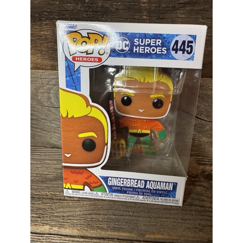 Funko Pop! DC Gingerbread Aquaman #445 | Christmas Cookie Series | NIB